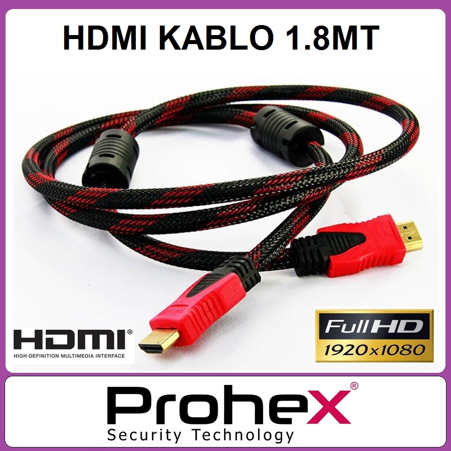 HDMI Kablo 1.8 Metre 4K Uyumlu BAKIR